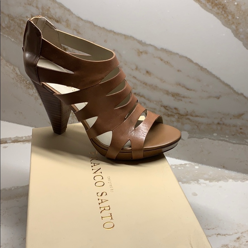 Franco Sarto leather tan shoes